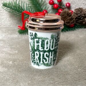 Starbucks flourish ceramic ornament
